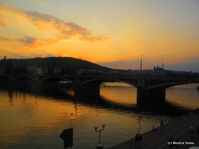 Sunset in Prague